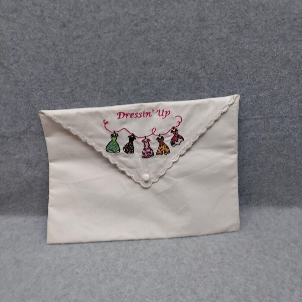 Vintage Dressin Up‎ Embroidered Lingerie Envelope Clutch